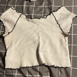 FREE PEOPLE CROPPED OFF THE SHOULDER